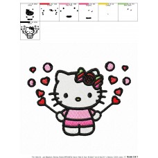 Hello Kitty 06 Embroidery Design